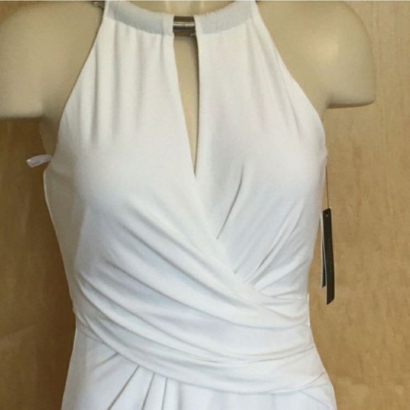 Laundry Segal Matte Jersey Gown w/ Necklac… - Picture 4 of 8